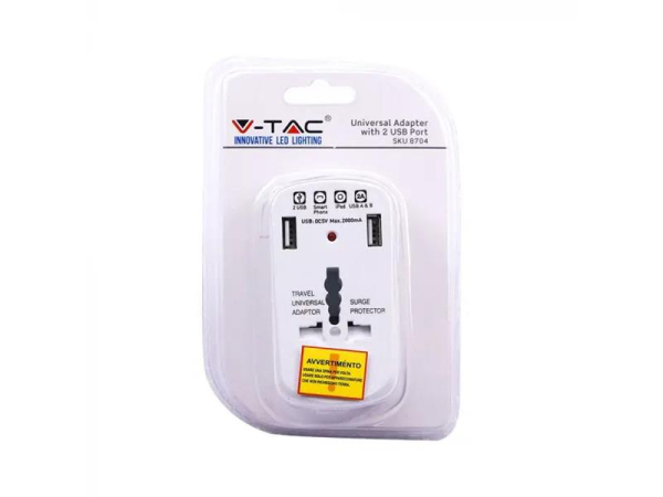 Travel adapter V-TAC 8704 universal