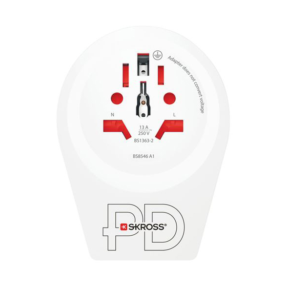Travel adapter SKROSS C20PD USB Europe for foreigners in the Czech Republic