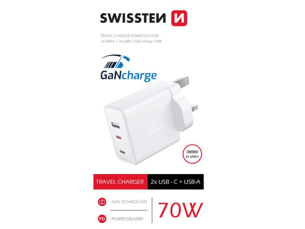 Travel adapter SWISSTEN 22045500 for use from the Czech Republic in Great Britain