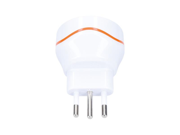 Travel adapter SOLIGHT PA01-IT for use from the Czech Republic in Italy - type L