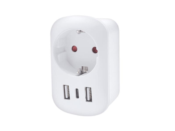 Travel adapter SOLIGHT PA03USA from the Czech Republic for use in USA