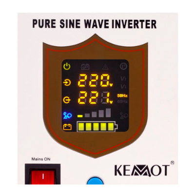 Zdroj záložní KEMOT PROsinus-800 12V 230V 800VA 500W Black
