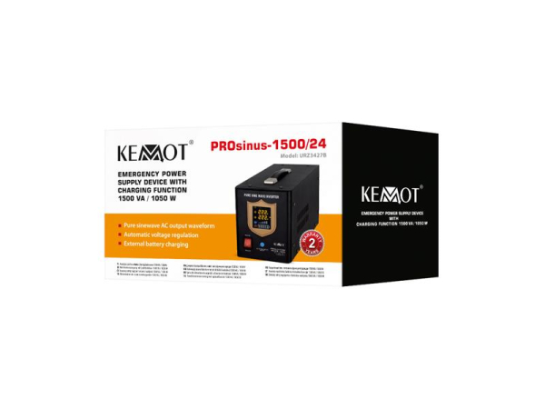 Backup power supply KEMOT PROsinus-1500/24 1050W 24V Black
