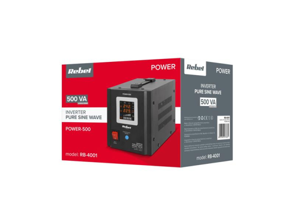 Power supply REBEL POWER-500 12V 230V 500VA 300W Black