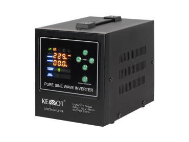 Backup power supply KEMOT PROsinus-500-LFP4 12V 230V 500VA 300W Black