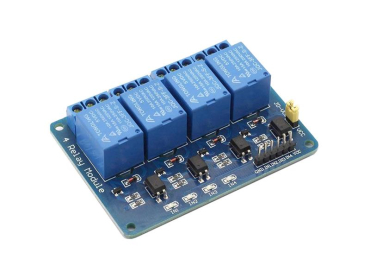 Relay module 4x, power supply 5V, with optocoupler