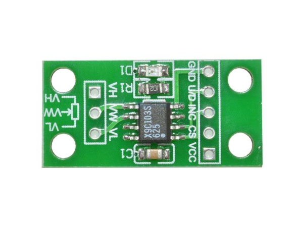 Digital potentiometer 10kohm, module with X9C103S