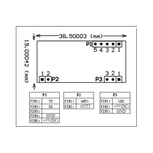 Modul RFID EM4100 125kHz