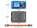 Rain sensor including probe, module with relay, 12V power supply