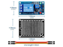Rain sensor including probe, module with relay, 5V power supply