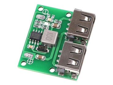 Power supply module, step-down converter 5V/3A, 2x USB