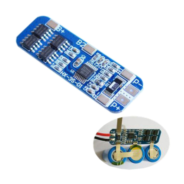Protective circuit and balancer for 3 Li-Ion cells 18650, current up to 8A