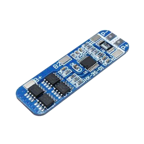 Protective circuit and balancer for 3 Li-Ion cells 18650, current up to 8A