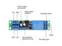 Time delay module with 1-10s relay, module with optical separation