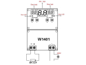 Digital thermostat W1401, -9 to 99 ° C