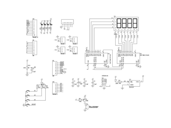 Educational multifunctional shield for Arduino
