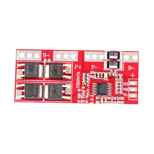 Protective circuit and balancer for 4 Li-Ion cells 18650, current up to 30A