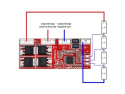 Protective circuit and balancer for 4 Li-Ion cells 18650, current up to 30A