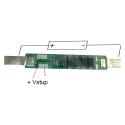Protective circuit for 1 Li-Ion cell 18650, current up to 6A, strip terminals