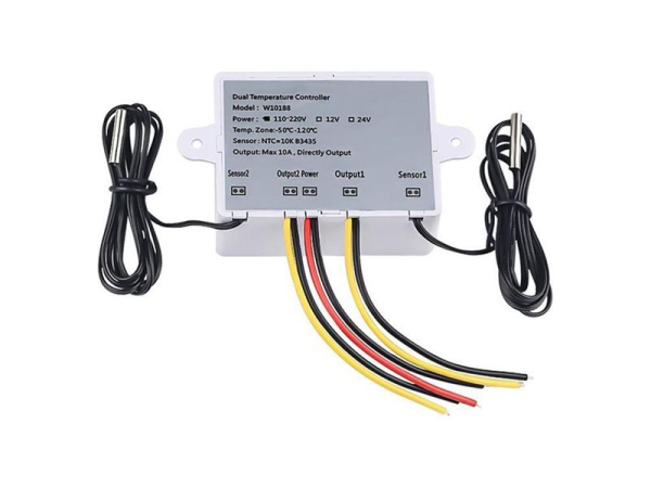 Digital thermostat dual XK-W1088, -50 to + 110 ° C, power supply 12V
