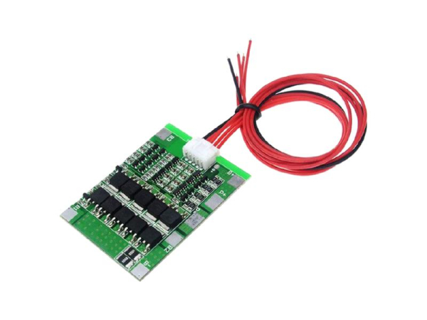 Protective circuit and balancer for 4 Li-Ion cells 18650, current up to 30A