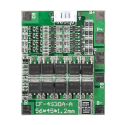 Protective circuit and balancer for 4 Li-Ion cells 18650, current up to 30A