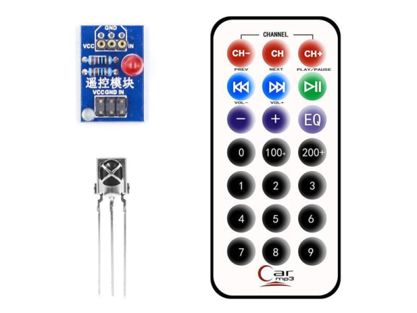 Universal remote control with receiver HX1838 for Arduino