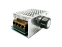 Dimmer and speed controller for commutator motors up to 4000W with cover