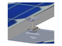 Grounding pad for the solar panel
