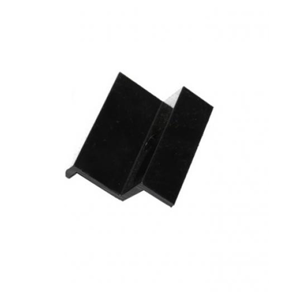 Adjustable end handle black 35mm