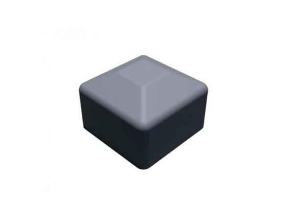 Profile end cap, plastic II, silver