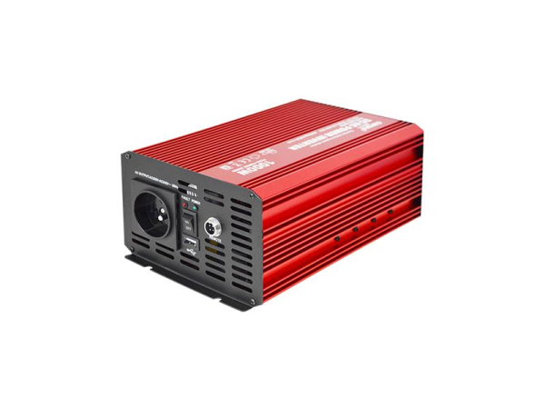 Inverter 1000W 12V/230V ren sinus CARSPA P1000 med fjernbetjening