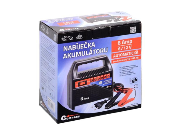 Battery charger COMPASS 07136 6/12V 6A