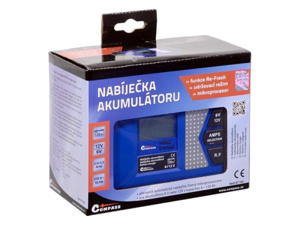 Battery charger COMPASS 07154 PROFI 6/12V