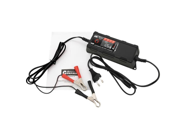 Batterioplader COMPASS 07160 12V 4Amp til PB/GEL/AGM/LiFePO4