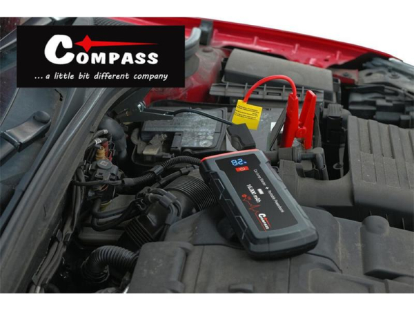 Powerbank with Jump Starter COMPASS 16,000mAh 2000A