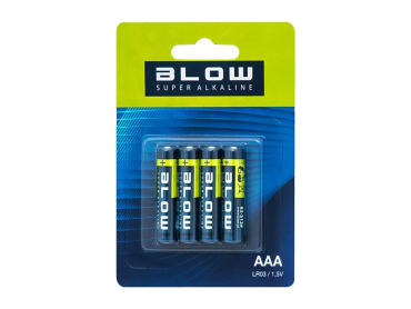 AAA (LR03) alkaline batteri BLOW Super Alkaline 4 stk/blister 1.5V