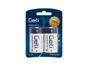 D (LR20) alkaline batterier GETI 1.5V 2 stk blister