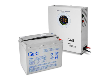 Backup power GETI GEP501 sinus 500W Wall-mounted + baterie 55Ah