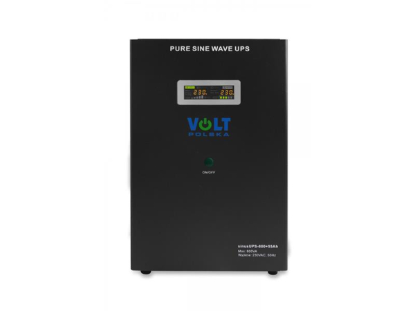 Backup power supply VOLT Sinus UPS 800 12V 230V 800W + baterie 55Ah Black