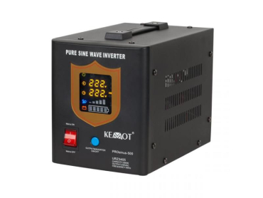 PROsinus-800 Nødstrømskilde KEMOT 500W 12V 230V 800VA Sort