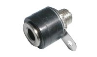 Banana plug contact  (panel, short) black I