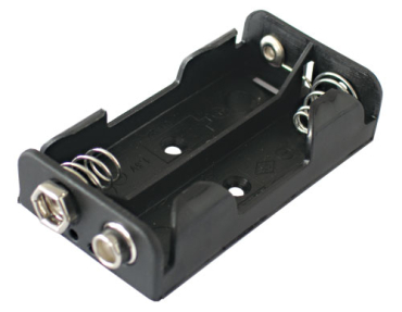 Batteriholder TIPA 2xR6/AA/UM3 med klips