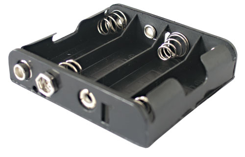 R6×4 batteriholder til AA-batterier (TIPA)