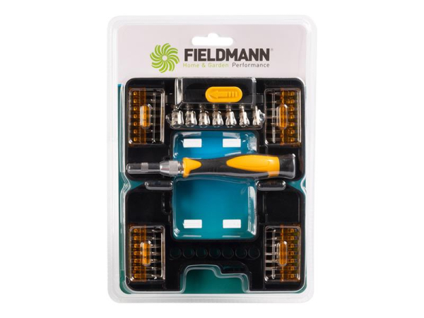 Skruetrækker og bitsæt FIELDMANN FDS 1022-36R 36 dele, krom-vanadiumstå
