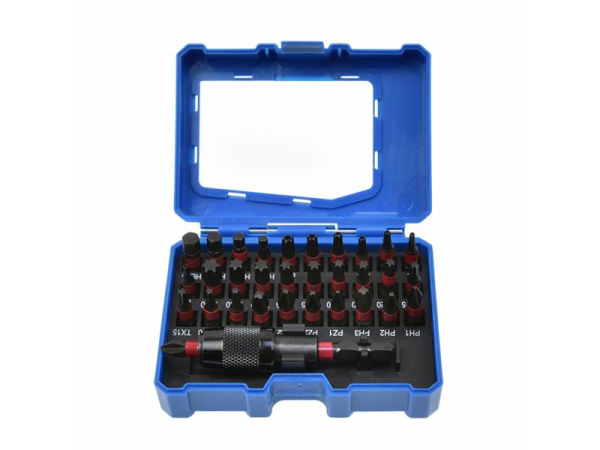 Sæt med slagfast bits GEKO G30065 1/4" 32stk