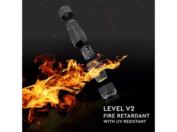 Kabelsamler VT-868 sort V-TAC med IP68 vandtæthed, 450V AC, 16A