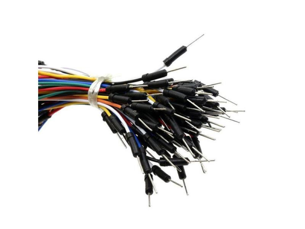 Jumper cables and wires for test solderless contact fields