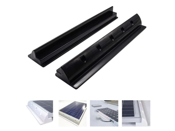 Solpanelholder 550mm - pakke med 2, sort, TIPA