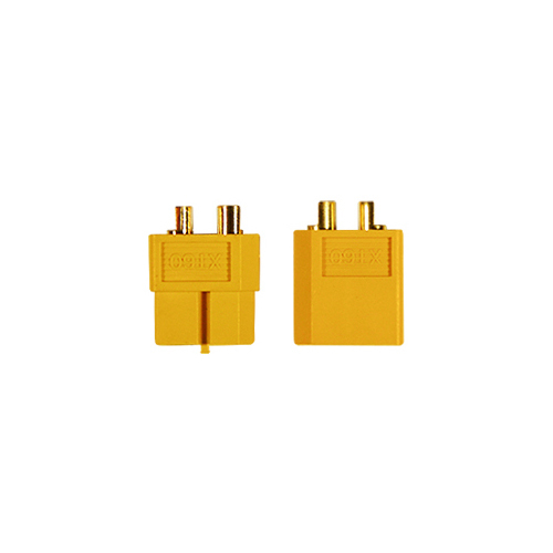 XT60 stik han + hun sæt, 2-pin DC strømstik, 65A, gul, TIPA